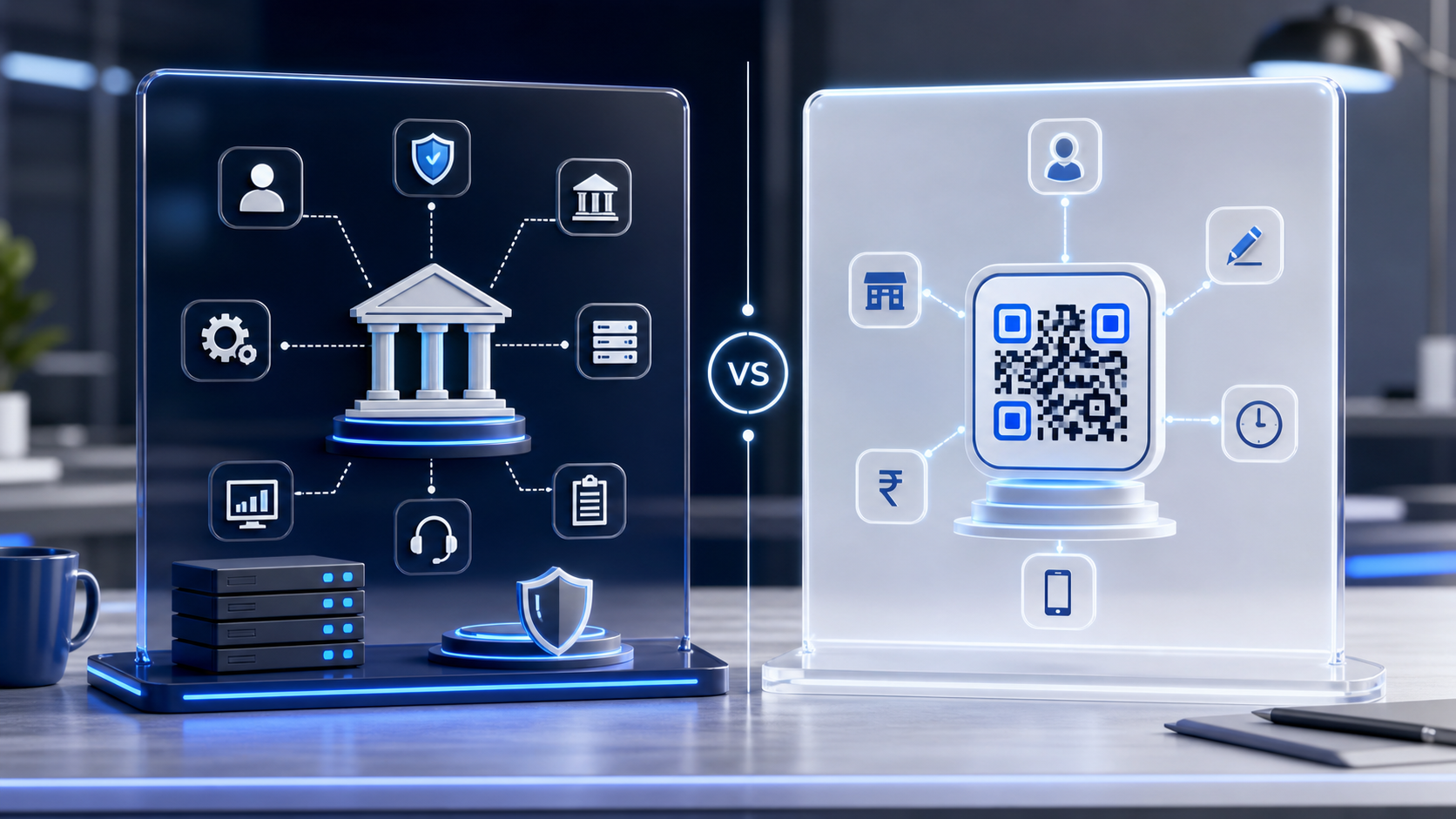 UPI payment gateway responsibilities compared with Dynamic QR generation
